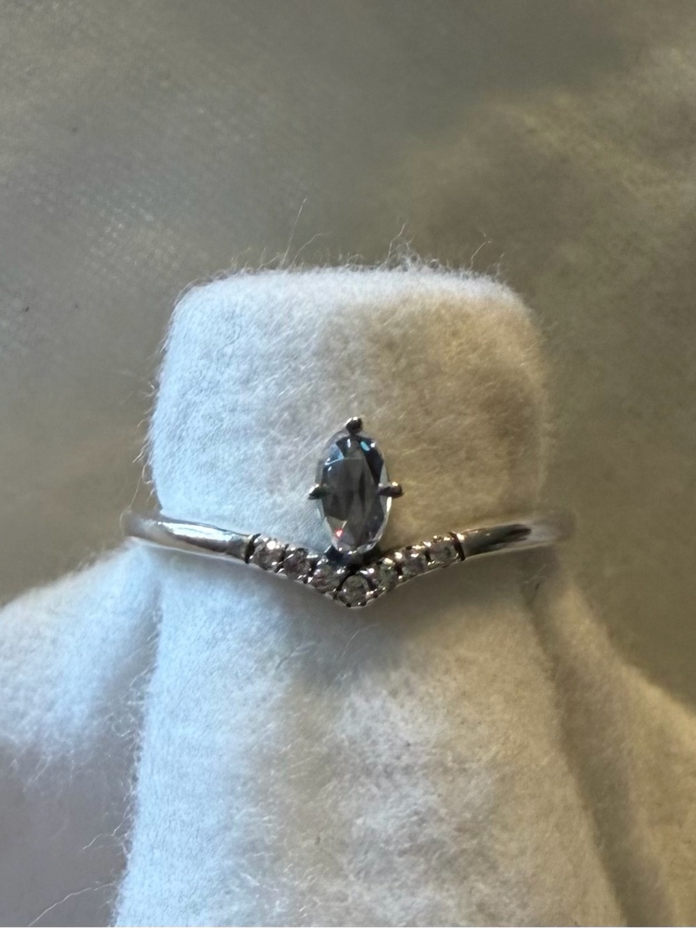 Pandora Sterling Silver Marquise wishbone V-Accent Ring